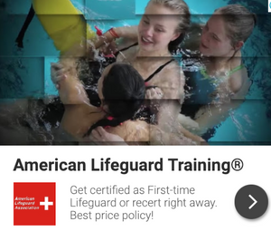 First Time Lifeguard Training with First Aid and CPR/AED that you can start and complete right away.  Save $100 today with special Grant!
